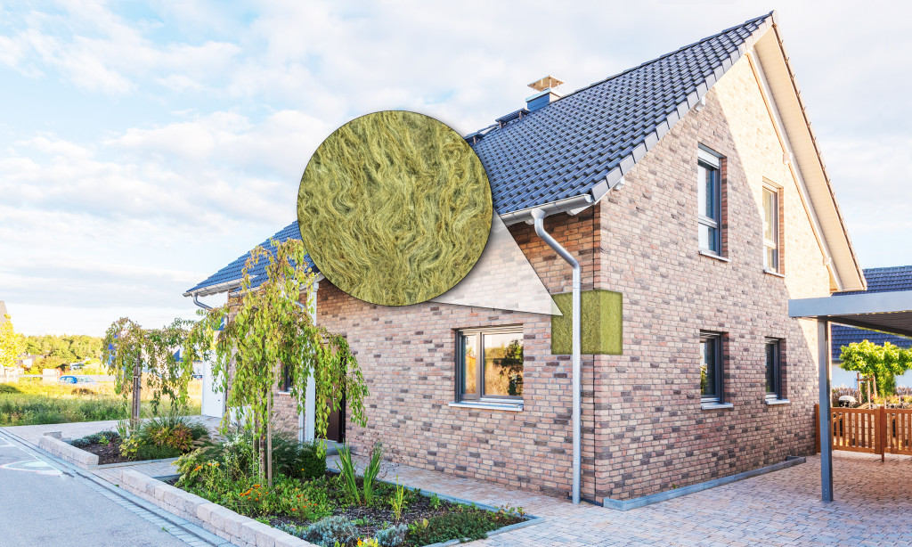 Landhaus mit Klinkerfassade | Fassade gedämmt mit Mineralwolle | Der Dämmstoff | Foto von FMI/schulzfoto – stock.adobe.com